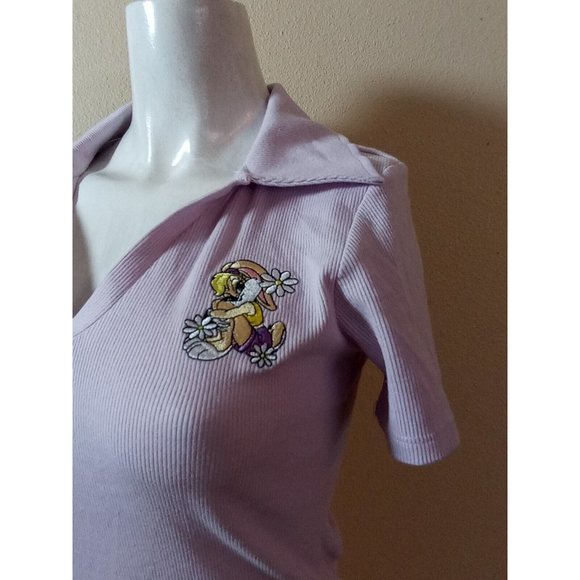 Looney Tunes Womens' Characters Miss Bugs Bunny Violet Dress Size S short sleeve - Picture 2 of 11